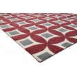Modern Hand Tufted Wool Red 8' x 10' Rug