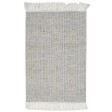 Modern Hand Woven Wool / Nylon Blend Grey 2' x 3' Rug