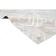 Modern Hand Woven Leather / Cotton Grey 8' x 10' Rug