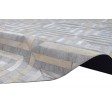Modern Hand Woven Leather / Cotton Grey 9' x 9' Rug