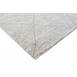 Modern Hand Knotted Wool / Silk (Silkette) Grey 10' x 14' Rug