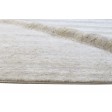 Modern Hand Knotted Wool / Silk (Silkette) Ivory 10' x 14' Rug