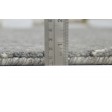 Modern Hand Knotted Wool / Silk (Silkette) Dark Grey 6' x 9' Rug