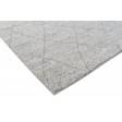 Modern Hand Knotted Wool / Silk (Silkette) Grey 8' x 10' Rug