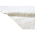 Modern Hand Knotted Wool / Silk (Silkette) Ivory 6' x 9' Rug