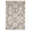 Modern Hand Knotted Wool Beige 2' x 3' Rug