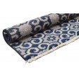 Modern Hand Knotted Wool Blue 2'6 x 3' Rug