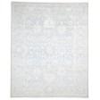 Traditional-Persian/Oriental Hand Knotted Wool Silk Blend Blue 8' x 10' Rug