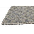 Modern Hand Knotted Wool Grey 2' x 2' Rug
