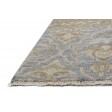 Traditional-Persian/Oriental Hand Knotted Wool Blue 3' x 3' Rug