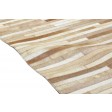 Jakarta Hand Woven Leather / Viscose JAK3003 Striped Rug