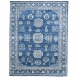 Traditional-Persian/Oriental Hand Knotted Wool Blue 8' x 10' Rug