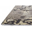 Modern Hand Knotted Wool Brown 3' x 10' Rug