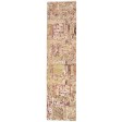 Modern Hand Knotted Wool Rust 2'6 x 10' Rug