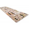 Modern Hand Knotted Wool Rust 3' x 10' Rug