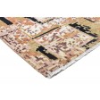 Modern Hand Knotted Wool Rust 3' x 10' Rug