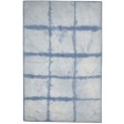 Modern Hand Tufted Wool Blue 5' x 8' Rug