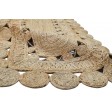 Modern Hand Woven Jute Beige 3' x 9' Rug