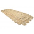 Modern Hand Woven Jute Beige 3' x 9' Rug