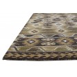 Modern Hand Tufted Wool Brown 5' x 8' Rug