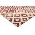 Modern Hand Tufted Wool Red 5' x 8' Rug