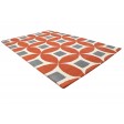 Modern Hand Tufted Wool Orange 4' x 6' Rug