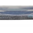 Modern Hand Tufted Wool Blue 4' x 6' Rug