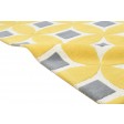 Modern Hand Tufted Wool Yellow 4' x 6' Rug