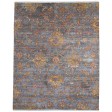 Traditional-Persian/Oriental Hand Knotted Wool Dark Grey 8' x 10' Rug
