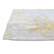 Modern Handloom Silk (Silkette) Yellow 4' x 6' Rug