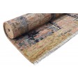 Modern Hand Knotted Wool Rust 6' x 9' Rug