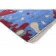 Modern Hand Knotted Wool Blue 9' x 12' Rug