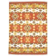 Traditional-Persian/Oriental Dhurrie Wool Rust 5' x 7' Rug