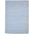 Modern Jacquard Loom Wool Blue 5' x 7' Rug
