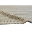 Modern Handloom Wool Beige 5' x 8' Rug