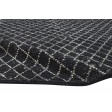 Modern Hand Woven Jute Black 5' x 7' Rug