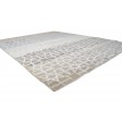 Modern Hand Knotted Wool / Silk (Silkette) Beige 8' x 10' Rug