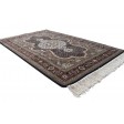 Traditional-Persian/Oriental Hand Knotted Wool Black 7' x 6' Rug