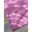 Handmade Woolen Shibori Purple Area Rug t-430 5x8