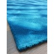 Handmade Woolen Shibori Cyan Area Rug t-450 5x8