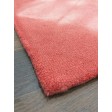 Handmade Woolen Shibori Pink  Area Rug t-456 5x8