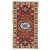 Traditional-Persian/Oriental Hand Knotted Wool Rust 2' x 4' Rug