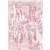 Strawberry Pink / Athen Ivory Silken Modern 8x10 Rug