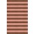 Handmade Brown Peach HSDS02EH09 Stripe Rugs 8'X10'