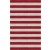 Handmade Silver Wine Red HSTR-1004  Stripe Rugs 5' X 8'