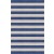 Handmade Silver Navy Blue HSTR-1007  Stripe Rugs 8' X 10'