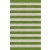 Handmade Silver Green HSTR-1012  Stripe Rugs 5' X 8'