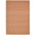 Modern Jacquard Loom Wool / Silk (Silkette) Rust 5' x 7' Rug