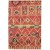 Shag Hand Knotted Wool Red 4' x 6' Rug