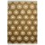 Modern Hand Knotted Wool Brown 4' x 6' Rug